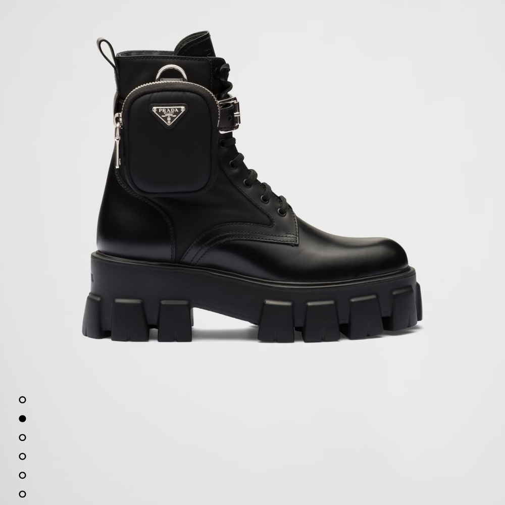 Prada Monolith leather boots